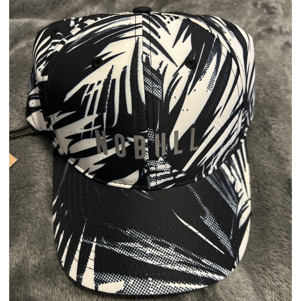 LARGE/ X-LARGE NOBULL Performance Hat Black White Floral Print